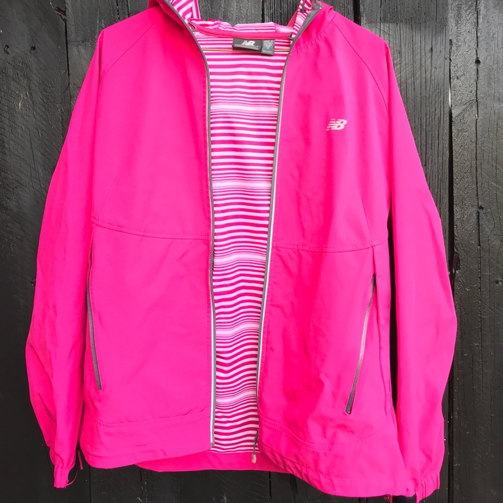 New Balance Hot Pink Rain Jacket
